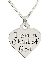 remarkable itsy-bitsy silver heart charm necklace for kids